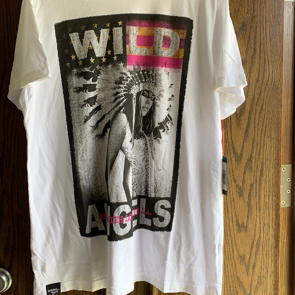 Rockstar and angels tee shirt